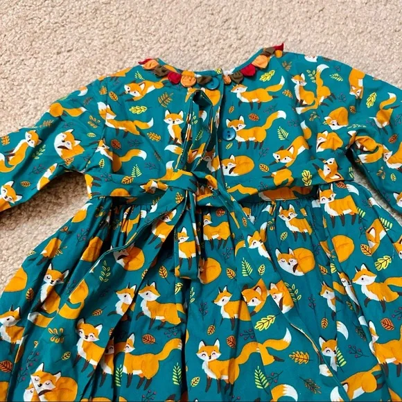 Cotton Kids Fox Dress - Picture 6 of 7